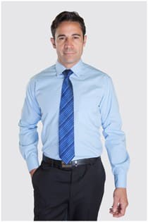 Plusman uni dress overhemd lange mouw