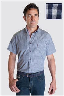 Korte mouw overhemd ruitje van Plus Man.