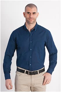 Lange mouw overhemd slub