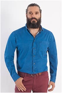 Uni twill Casamoda overhemd lange mouw