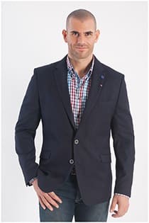 Extra lange elastisch casual colbert van Plus Man