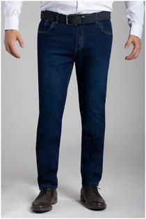 Elastische 5-Pocket Jeans van Plusman.