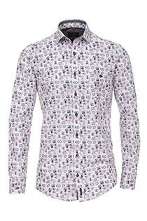 Lange mouw all-over print overhemd Casamoda SPECIAL OFFER