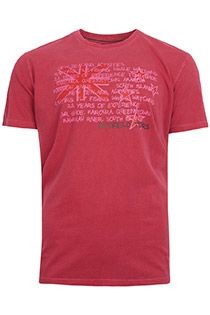 Redfield T-shirt met korte mouw en print op borst.