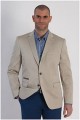 Katoenen extra lange colbert met stretch
