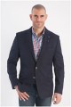Elastisch casual colbert van Plusman