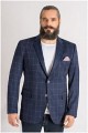 Elastisch viscose colbert van Plus Man.