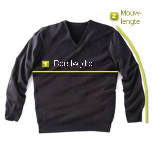 Bereken uw maat voor pullovers en truien